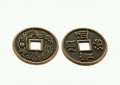 Chińska moneta bogactwa (amulet na przyciąganie obfitości) - średnica 2,5 cm